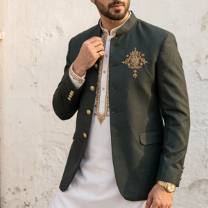 Royal Emerald Green Prince Coat